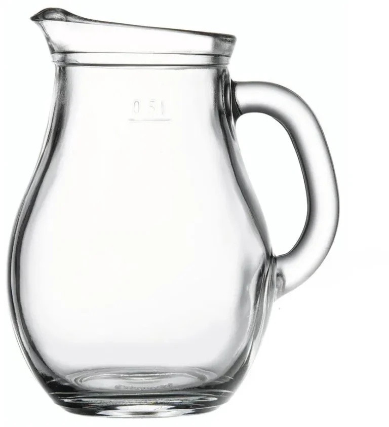 Skleněný džbán na vodu 1 l – elegantní pronájem pro svatby a firemní akce