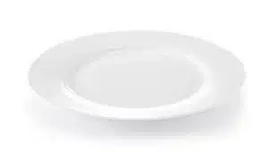 Porcelánový talíř mělký – pronájem elegantních talířů na svatby a firemní hostiny
