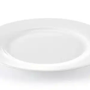 Porcelánový talíř mělký – pronájem elegantních talířů na svatby a firemní hostiny